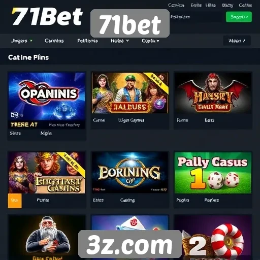 Análise das ofertas de jogos disponíveis no 71bet